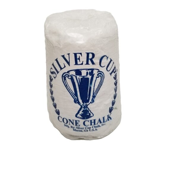Silver Cup Cone Chalk White Billiards Pool Hand Talc Moisture Absorbing Snooker - Picture 1 of 6